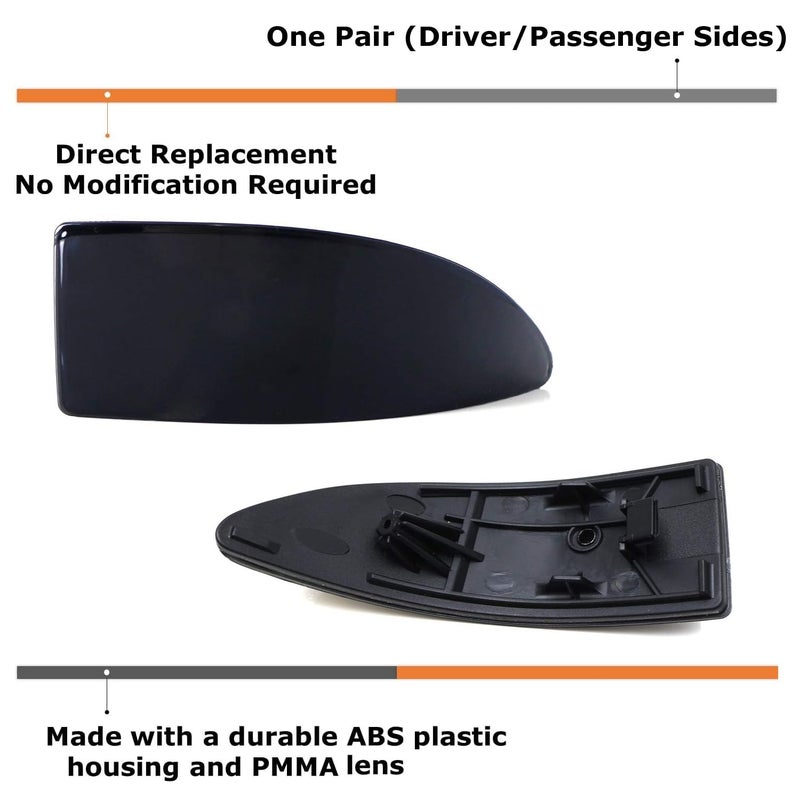 iJDMTOY Smoked Lens Rear Bumper Reflector Lenses Compatible With 2006-2013 Lexus IS IS250 IS350, OE-Spec LH RH Assembly - Image 2